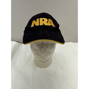 Unbranded NRA Baseball Hat Black Yellow American Flag Embroidered Adjustable Cap